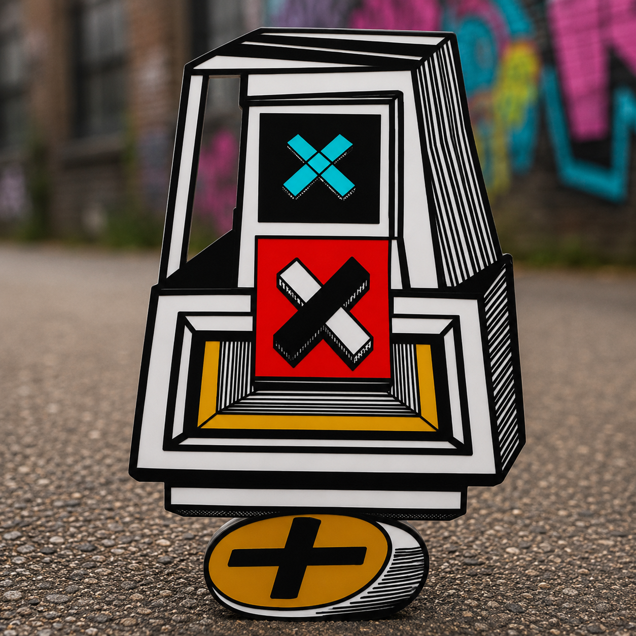 City Fragments skateboard art collection featuring urban-inspired designs shaped by the city