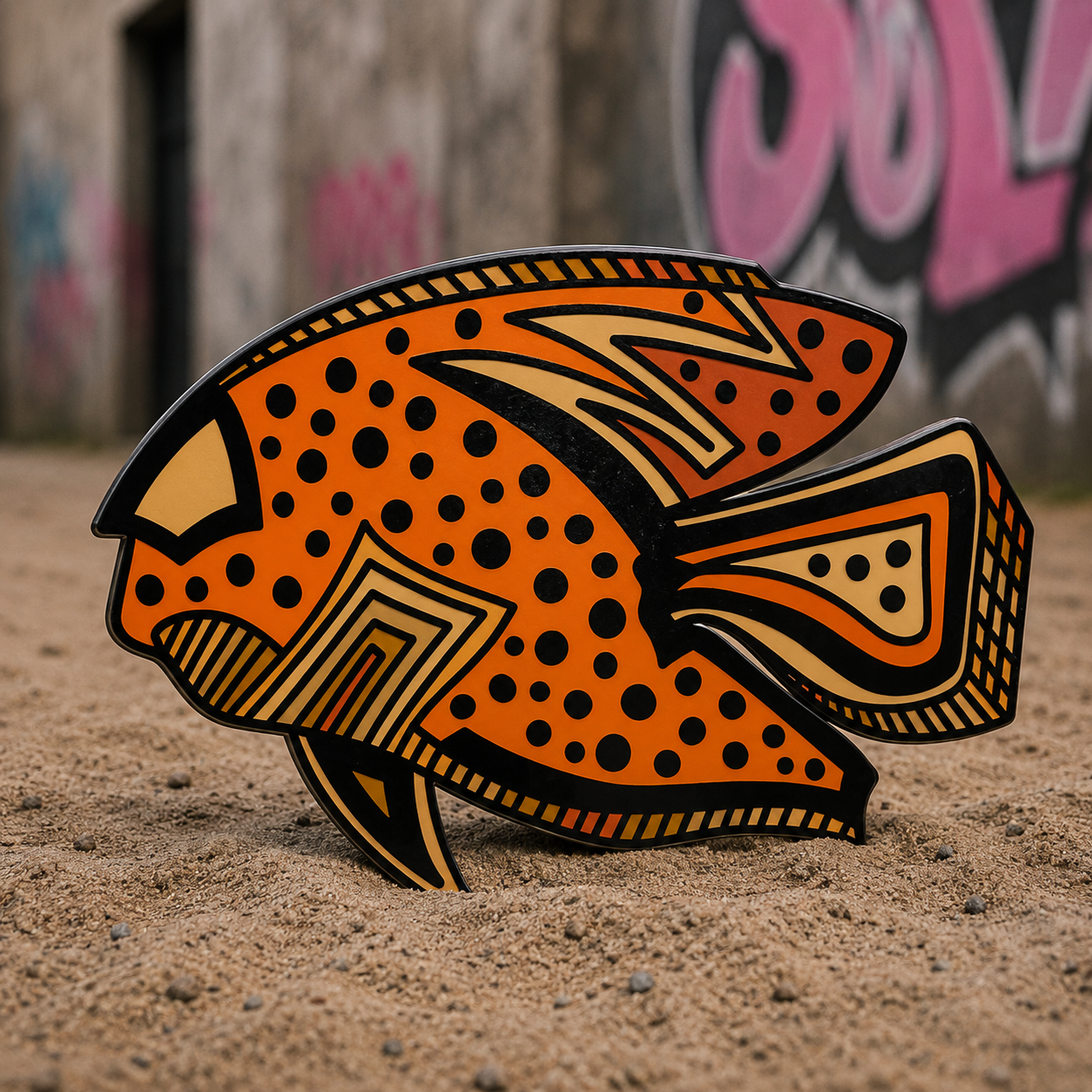 Creatures surf art collection featuring ocean life reimagined through abstract designs