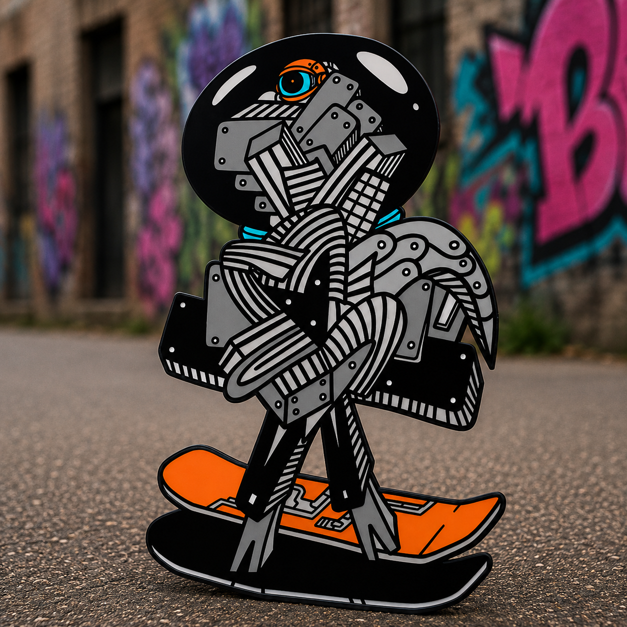 CyberPunk skateboard art collection featuring futuristic designs built in the future