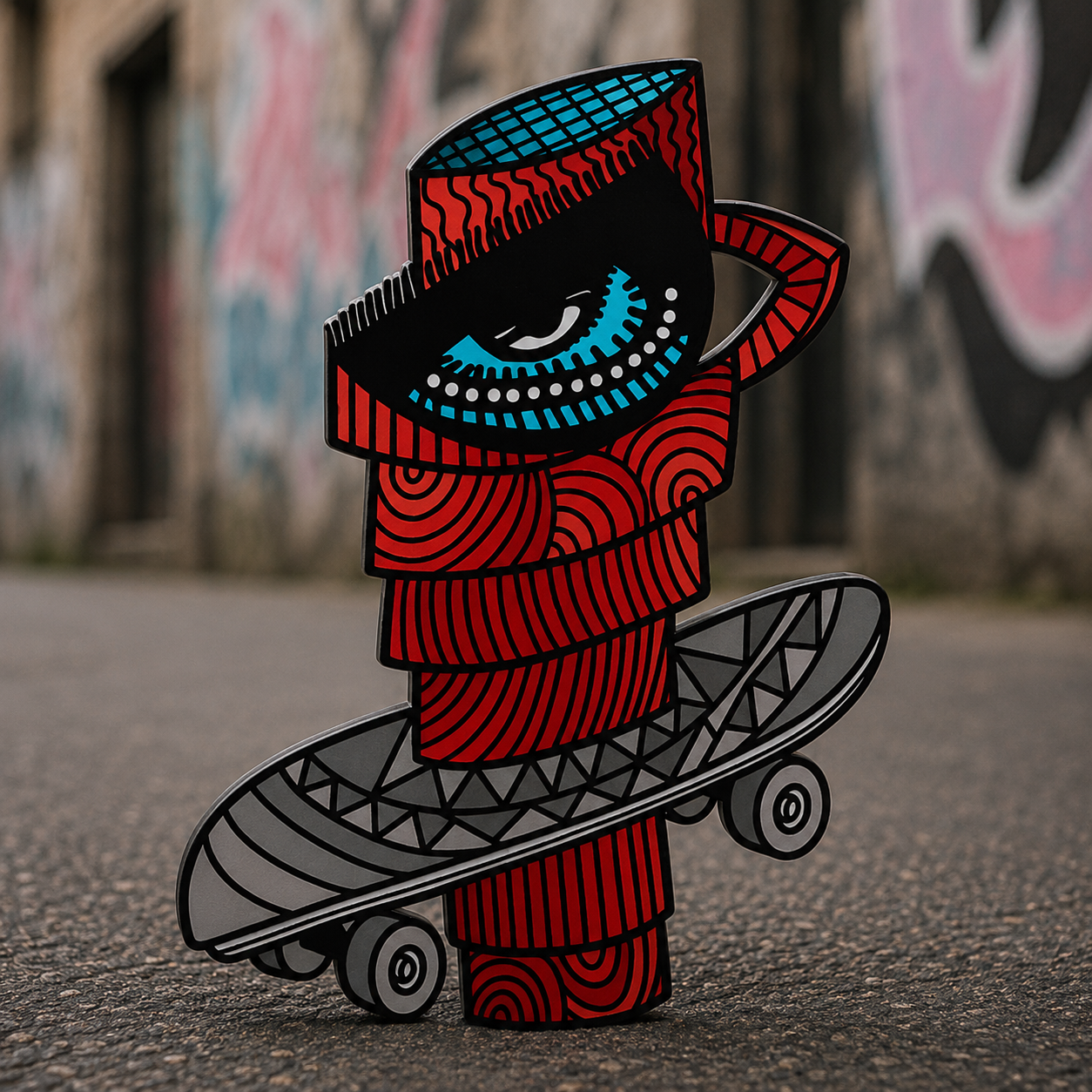 The Master Flow skateboard art collection featuring wise and experienced skate masters